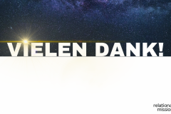 Vielen Dank für euer Gebet!